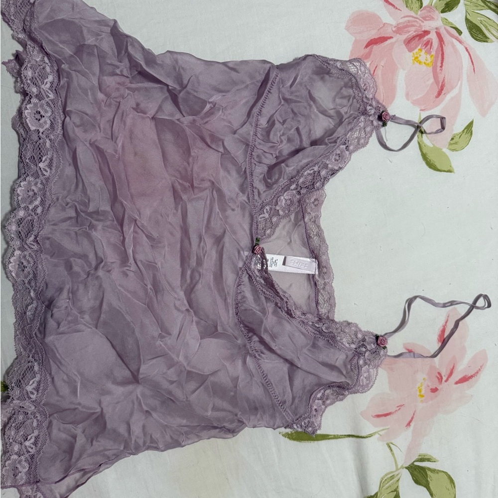SKIMS Lavender Lace Chemise